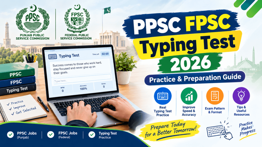 PPSC FPSC Typing Test 2026 Guide
