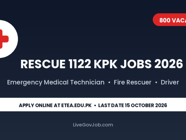 Rescue 1122 KPK Jobs 2026 emergency medical technician