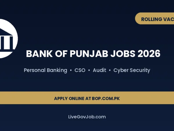 Bank of Punjab Jobs 2026 — Apply at BOP.com.pk