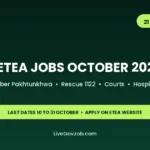 ETEA jobs October 2026 Khyber Pakhtunkhwa 21 projects open